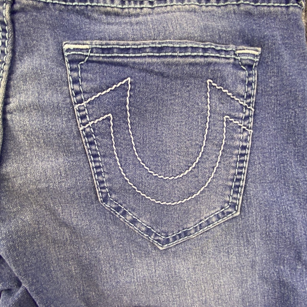 True Religion Geno Big T NF Slim Jeans Men's Size 38 Medium Neptune Wash NWT - Picture 3 of 16